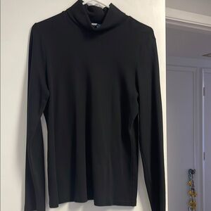 Karen Scott Classic Black Cotton Top